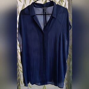 Nine West Button Down Sleeveless Shirt